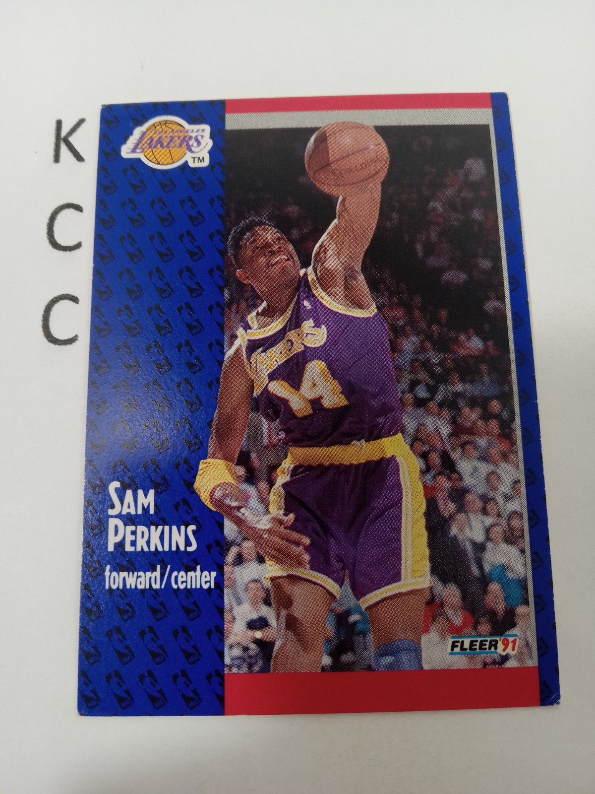 1991 Fleer Basketball #101 Sam Perkins Los Angeles Lakers