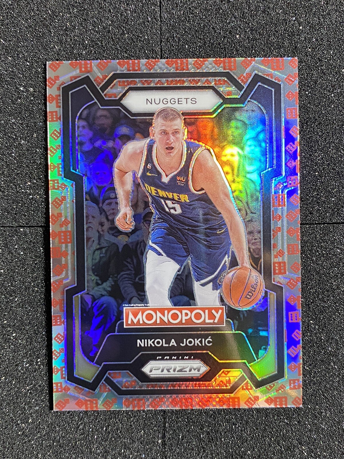 Nikola Jokic 2023-24 Prizm Monopoly #1 Red Dice SP Variation Denver Nuggets