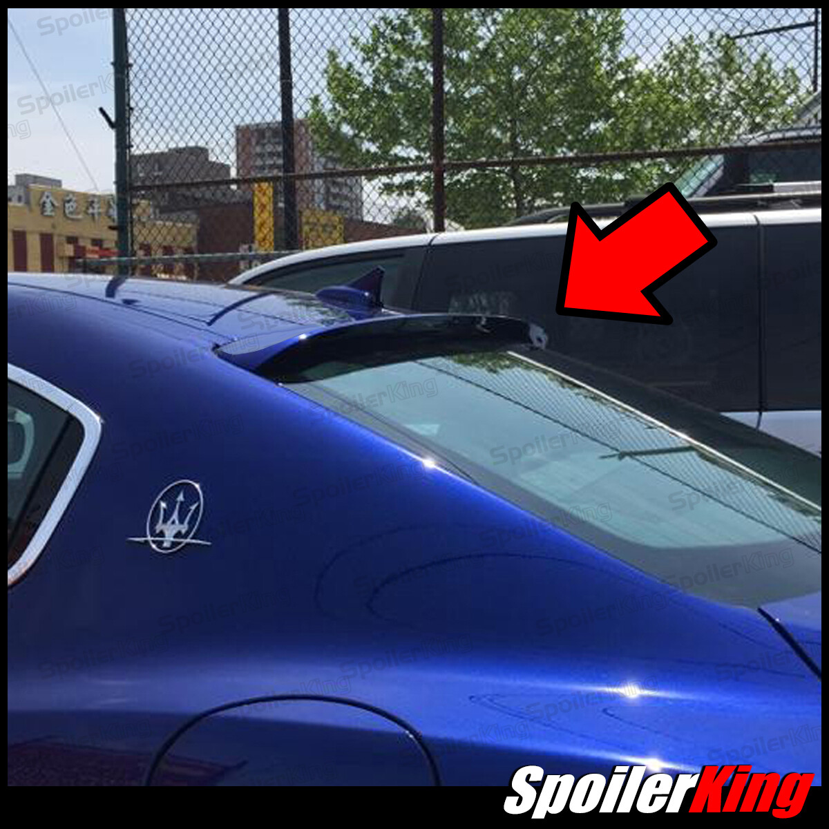 Spoilerking 380R Rear Roof Spoiler Window (Fits: Maserati Quattroporte 2014-On)