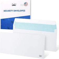 #10 Envelopes Self Seal Security Tinted Envelopes for Privacy & Business, Peel a