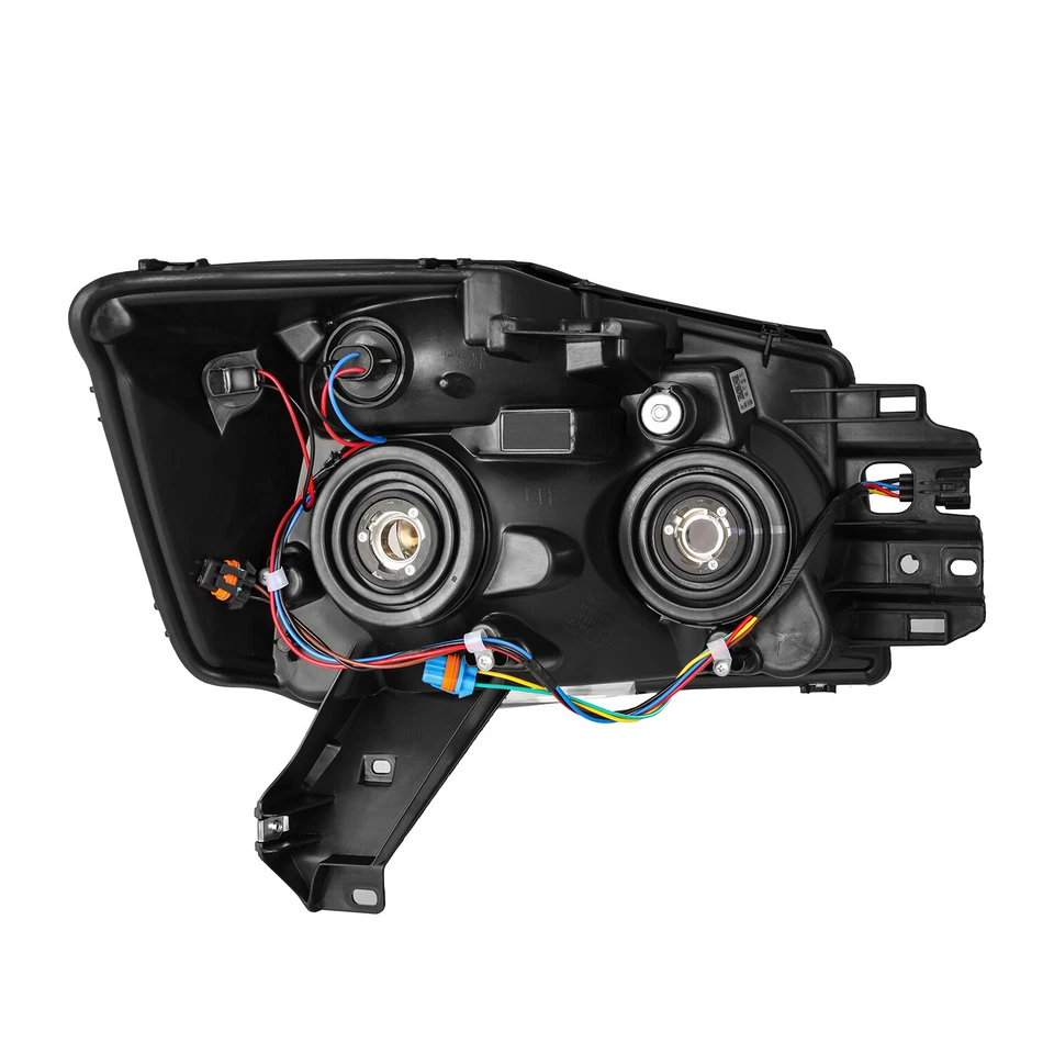 Faros cromados lentes transparentes para Nissan Titan 2004-2012 repuesto original 04-12 Foto 3 de 4