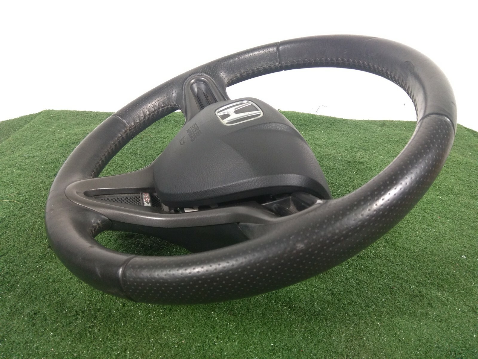 JDM Honda RSZ Black Leather Steering Wheel RN6 RN8 RD1 FD2 Steering