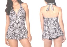Rose Marie Reid Ladies' Halter Swimdress with Tummy Control