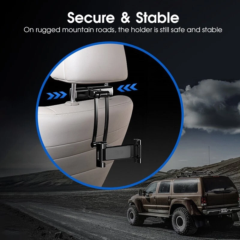 Soporte de reposacabezas de asiento trasero de coche para iPad Tablet Teléfono Samsung Universal Foto 4 de 4