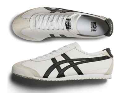 Onitsuka tiger Mexico 66 WHITE/BLACK  for UNISEX from Japan  NEW