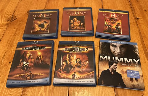 The Mummy Franchise Blu Ray Lot - Scorpion King - Brendan Fraser - Tom ...