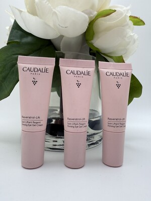 3 Caudalie Resveratrol Lift Firming Eye Gel Cream 5ml Each = Full Size