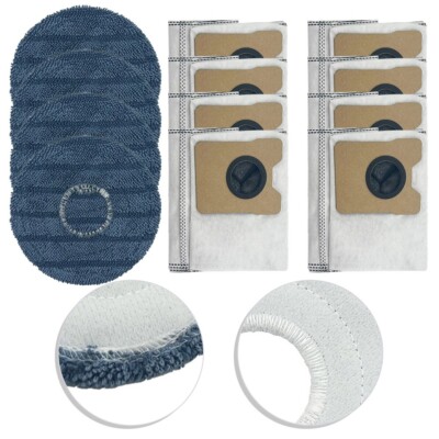 Ersatzteile Für Omni C20 Staubsauger - 4 Wischpads & 8 Staubbeutel, Für Optimale Saug- & Wischleistung