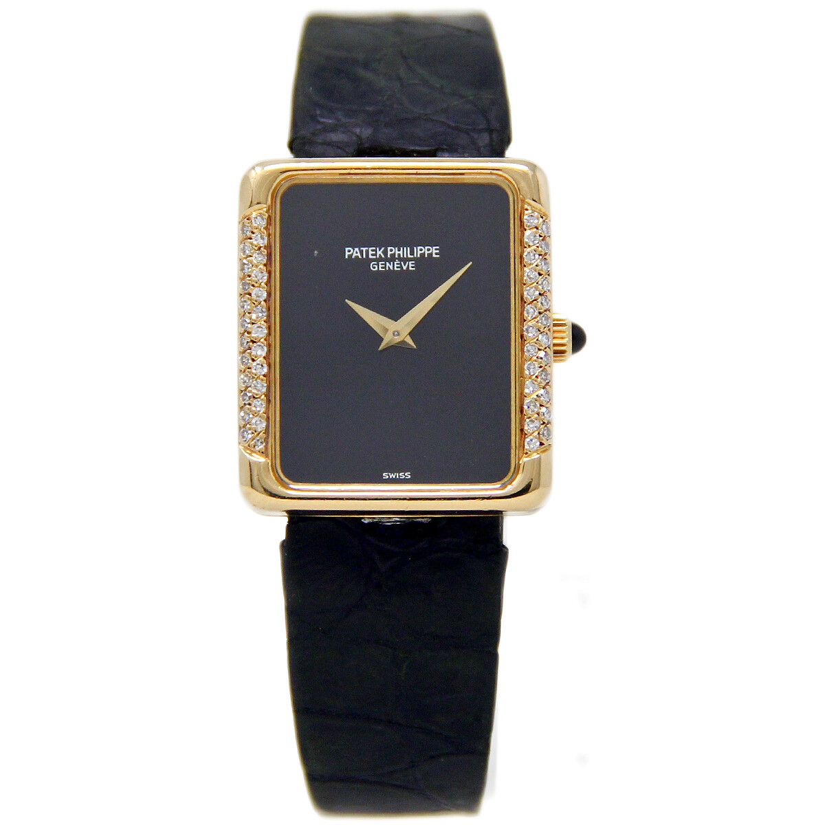 Patek Philippe 4311 18k Yellow Gold Onyx Dial Diamond *2 YEAR