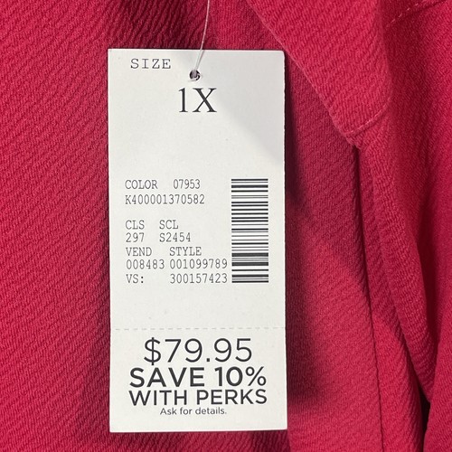 🆕 Catherine Women’s Pink Ruffle Sleeve Long Dress Size 1X ( 18/20 ) - Picture 4 of 7