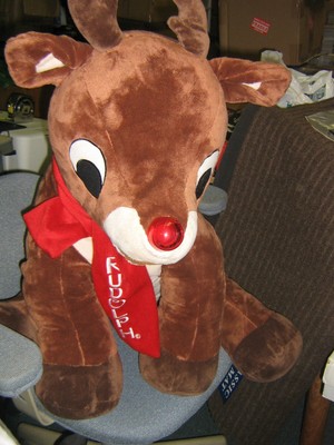 stuffed rudolph toy