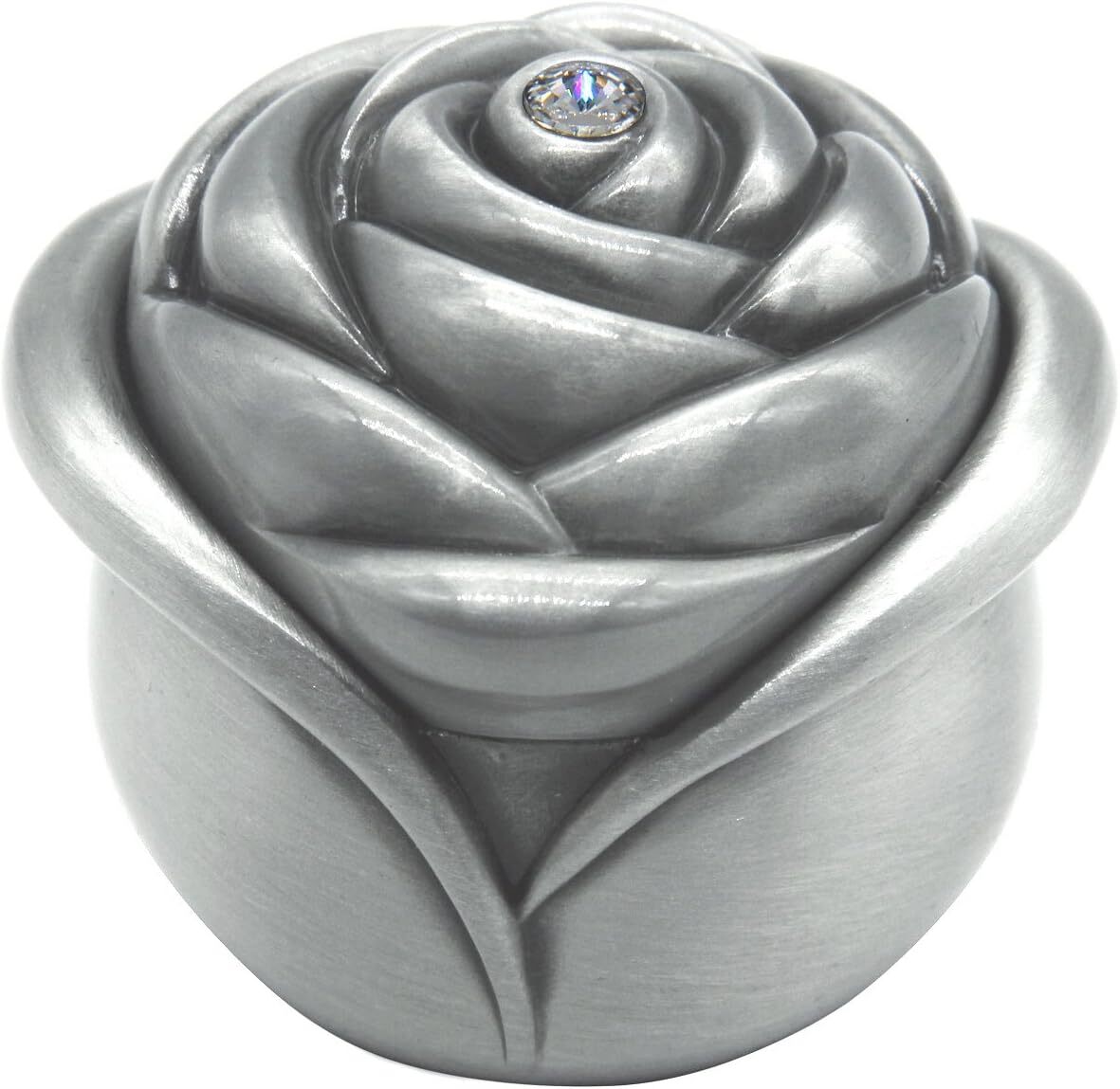Vintage Rose Flower Style Antique Women Trinket Jewelry Gift Box Necklace Earrin