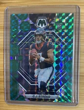 2023 Panini Mosaic Football C.J. Stroud Mosaic Green Prizm #292💥SSP📈M.V.P. ???