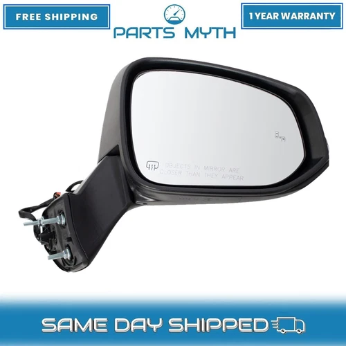 Side Mirror Power Heated Turn Signal Blind Spot Detection RH For 20-21 Toyota