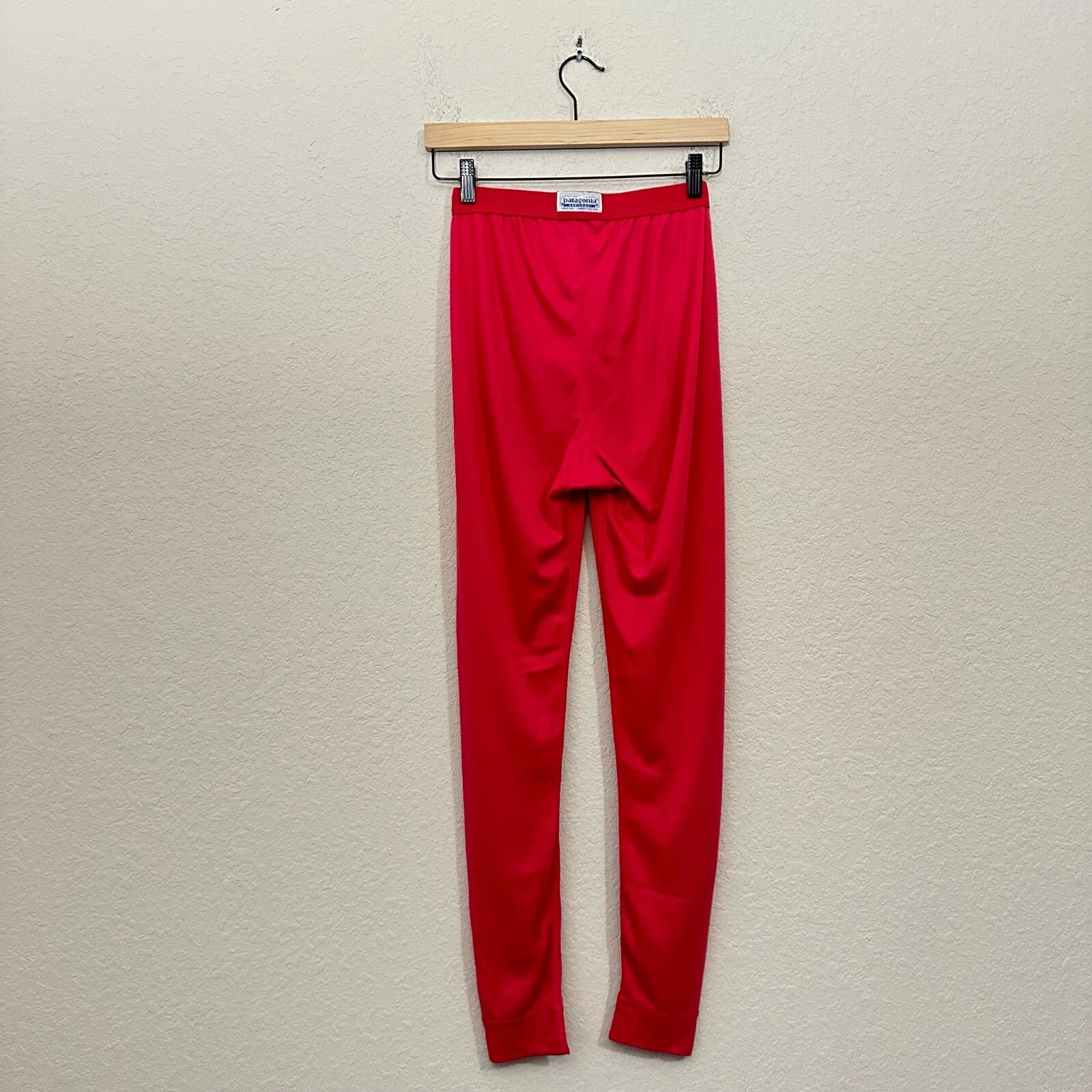 Vintage PATAGONIA Capilene Baselayer Pants Womens Sz M Pink Thermal Outdoor Y2K