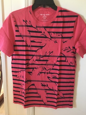 michael kors slip on mens pink