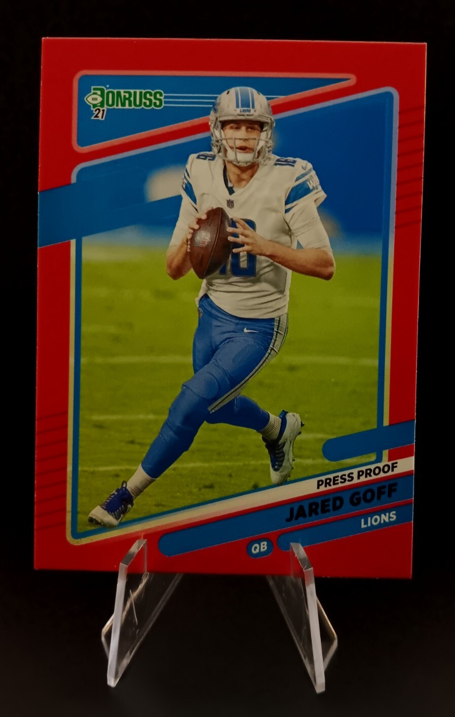2021 Donruss JARED GOFF Press Proof Red #170 Detroit Lions 