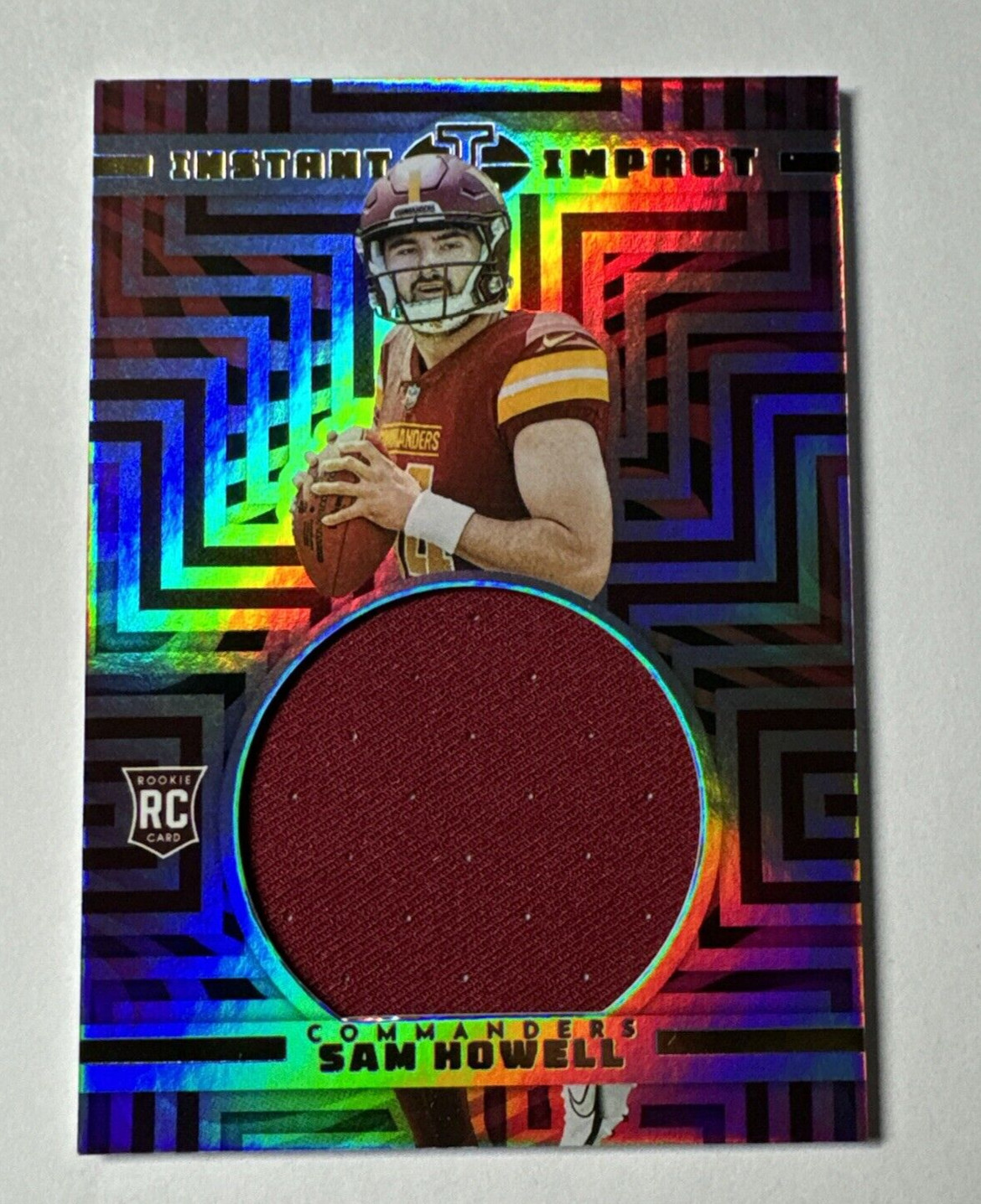 SAM HOWELL 2022 ILLUSIONS INSTANT IMPACT ROOKIE PATCH RC