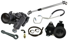 POWER STEERING GEAR BOX KIT,4/6 CYL SMOG BRACKET,20:1,FITS 72-75 JEEP CJ