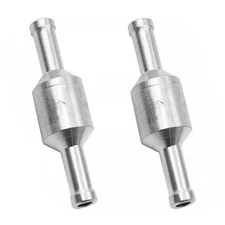 2x 6mm Inline One-way Non-return Check Valve Auminium Fuel Water Gas Air Vacuum