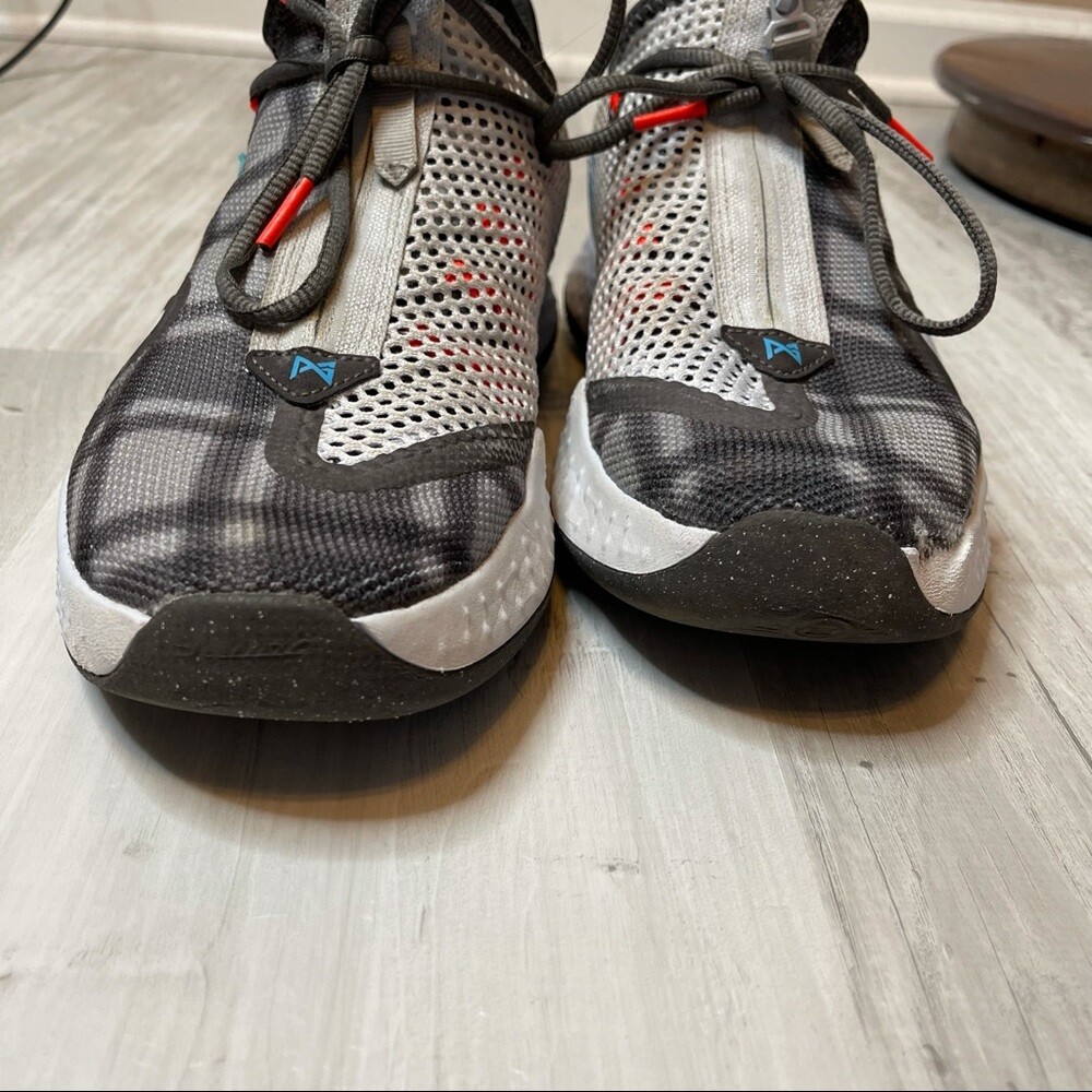 Nike Mens Paul George PG 4 Plaid Basketball Shoes Sneakers  display picture 1