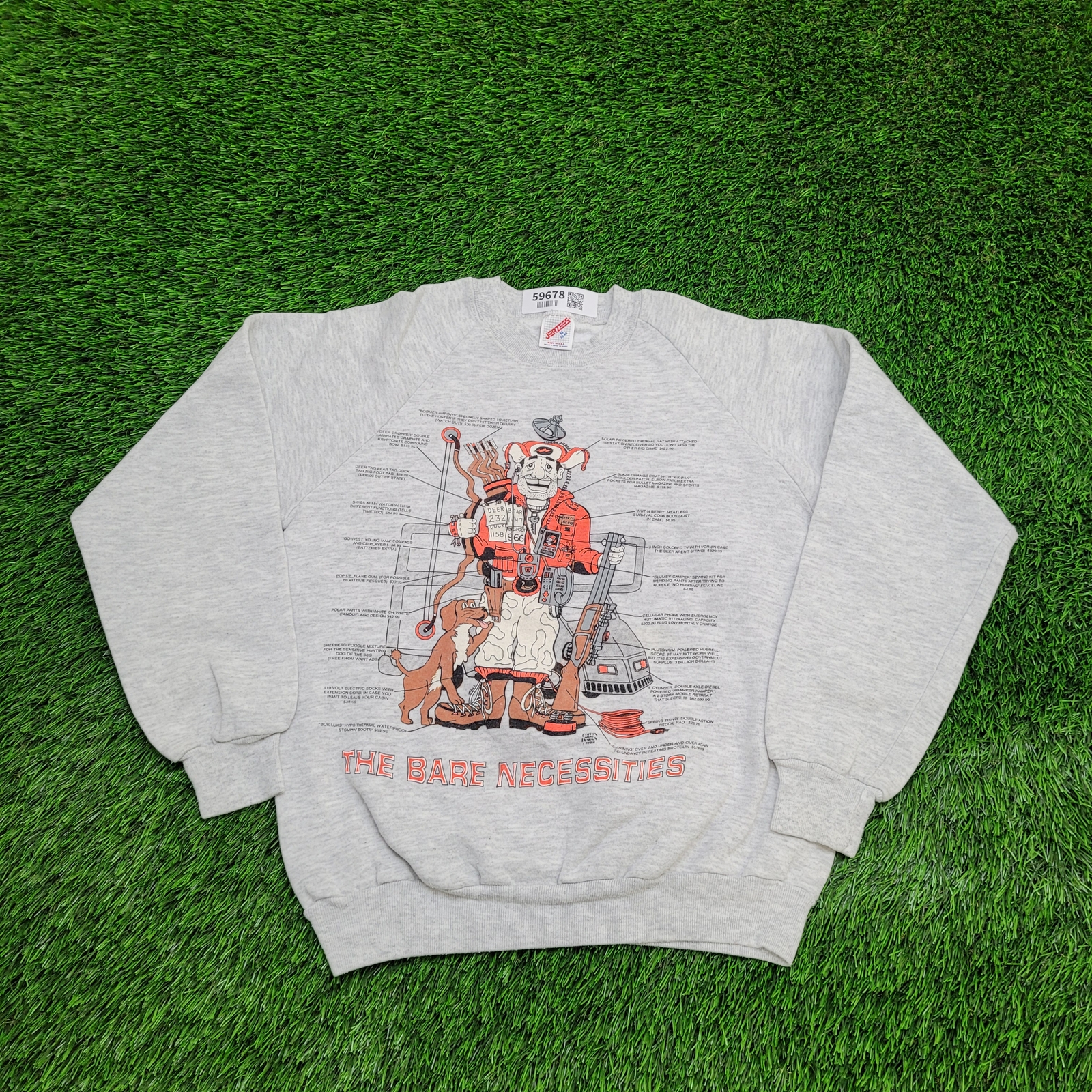 Vintage 1982 Funny Hunting Gear Necessities Sweatshir… Gem