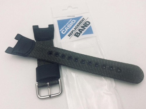 CASIO Band 10304188 Nylon/Leather TWIN SENSOR SGW-100B,SGW100B-3V,SGW-100,SGW100 - Picture 3 of 9