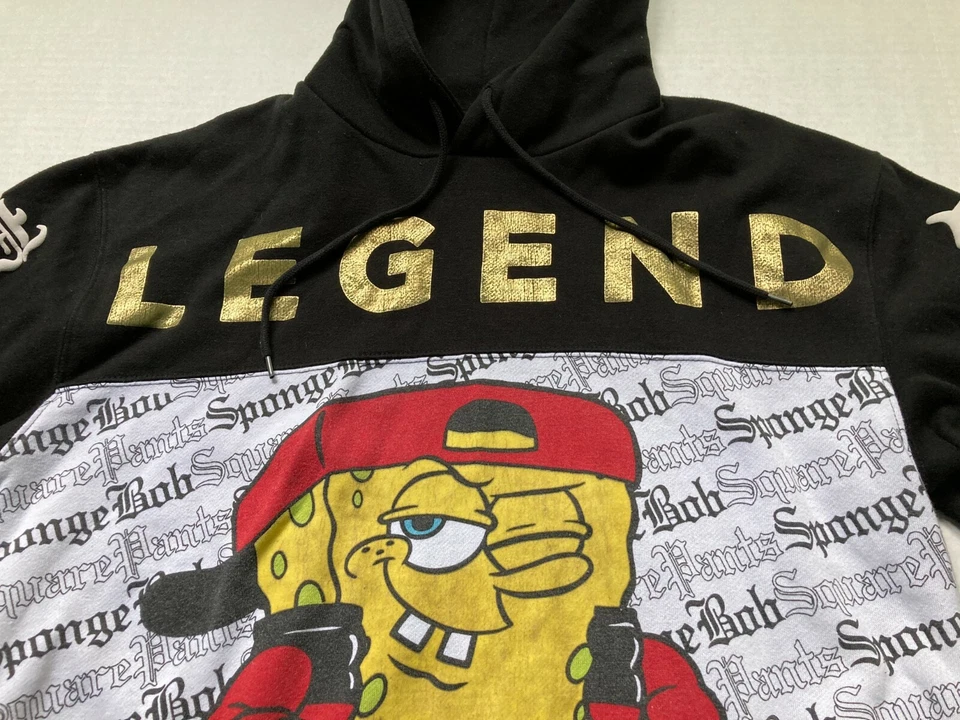 Nickelodeon Bob Esponja Pantalón Cuadrado LEGEND Sudadera con Capucha Niños Grande Calle RARA Foto 4 de 4