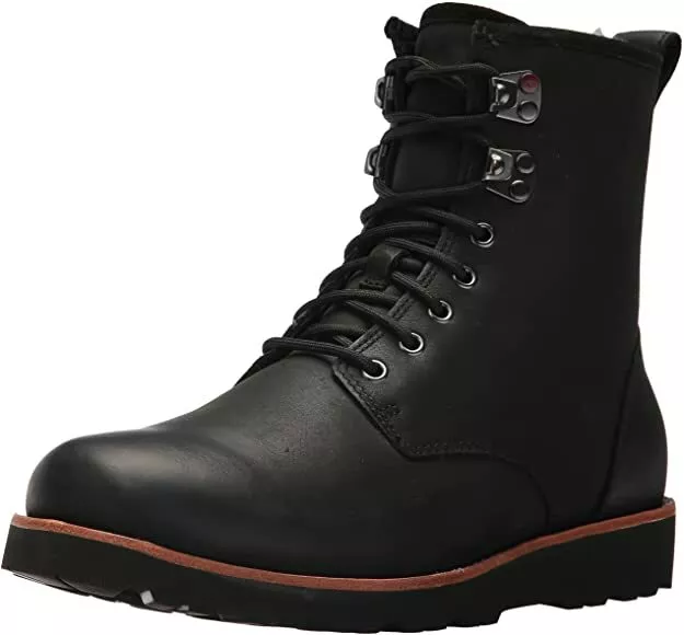 UGG Men s Hannen TL Casual Leather Winter Boots Black 1008139 Size 13 US