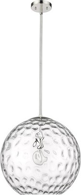 Acclaim Lighting Mackenzie 1-Light Round Polished Nickel Pendant Light