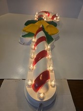 1993 Empire Candy Cane hanging Lighted Indoor Outdoor 27" Christmas 1656 Vintage