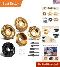 Versatile 5PCS Wood Carving Disc Set for 4.5 ...