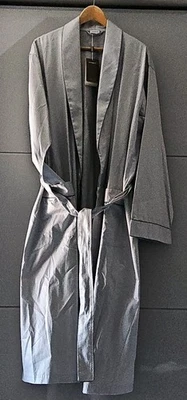 Zimmerli Bade-/Morgenmantel, silbern, Gr. XL Langarm  *NEU* - Bild 1 von 3