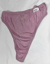 VTG Jockey For Her Cotton THONG PANTIES  Hi-Cut Hi-waist 4/5 XS /S Vintage Grape