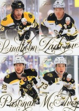 2025-26 FLEER FLAIR TEAM SET - BOSTON BRUINS LINDHOLM ZADOROV PASTRNAK McAVOY