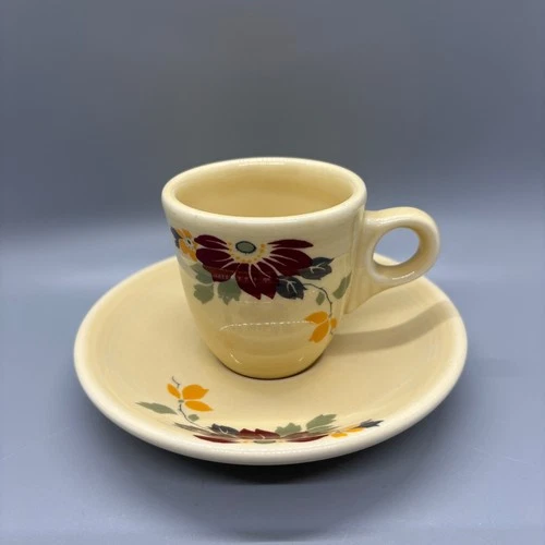 Fiesta Claret Clematis Demitasse Cup and Saucer Set | HLCCA Conference 2017 Demi