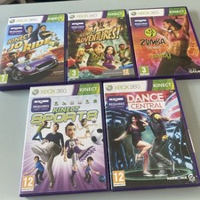 5x Xbox 360 Kinect Spiele: Kinect Sports, Kinect Adventures, Zumba, Dance | UK