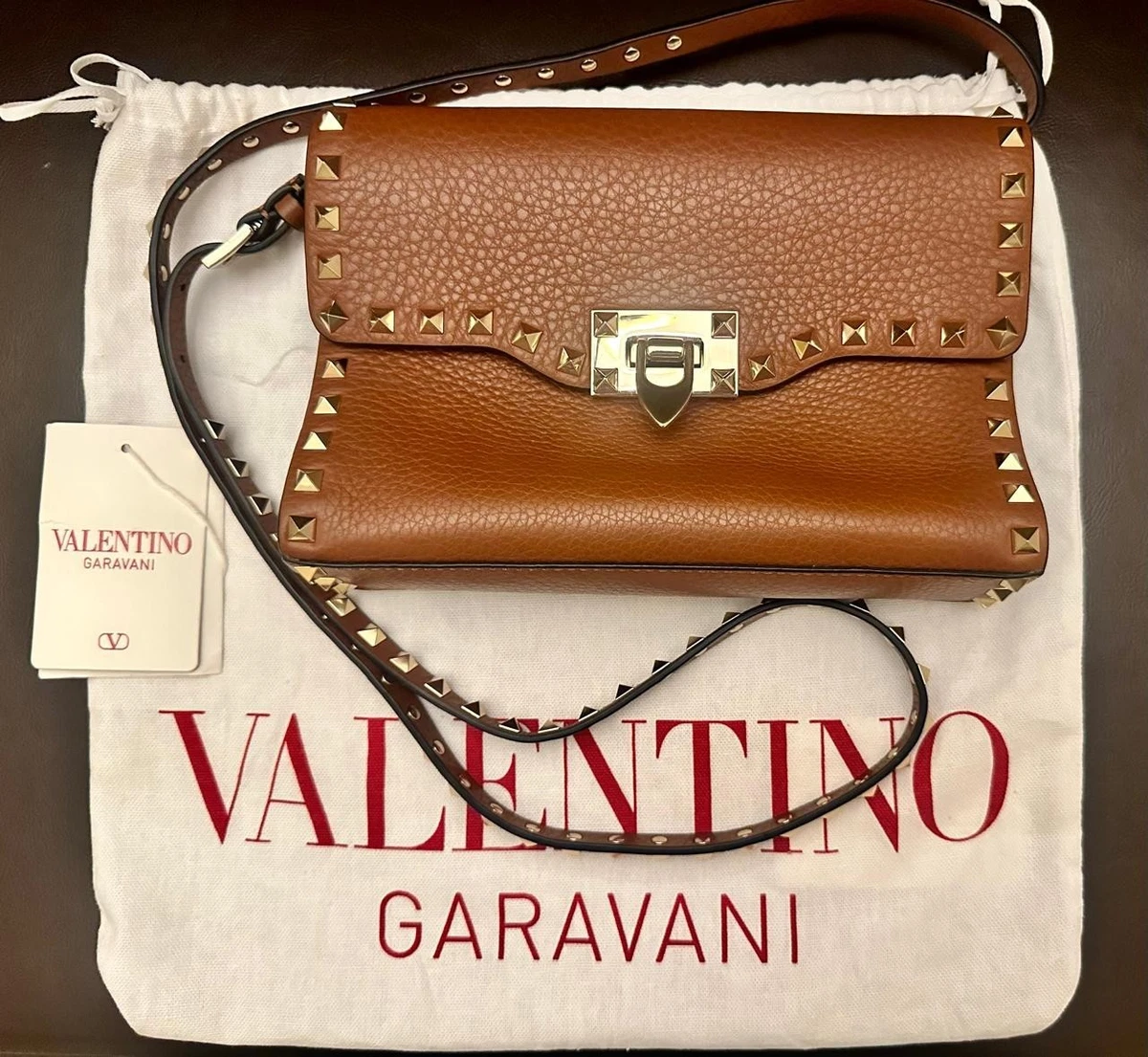 Valentino Brown Leather Exterior Bags & Handbags for Women for