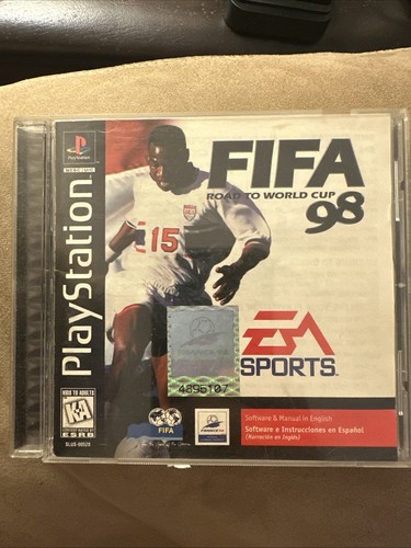 FIFA: Road to World Cup 98 (Sony PlayStation 1, 1997) PS1 EA Sports CIB Handbuch - Bild 1 von 2