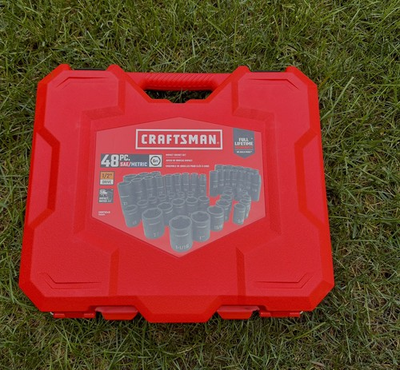 #ad #ad CRAFTSMAN EMPTY TOOL CASE 48 pc 1 2 Drive Impact Metric SAE Sockets $33.00