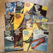 12 magazines d'information maquette avion 1954 aviation vol passe-temps voir photos