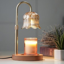 Candle Warmer Lamp W/ Timer Adjustable Dimmable Height Adjustable Warming Flower