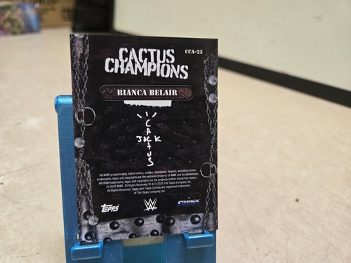 Bianca Belair 2025 Topps Chrome Cactus Jack Champions Black RayWave /10 - Picture 2 of 2