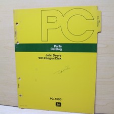 JOHN DEERE 100 DISCO INTEGRAL Piezas Manual libro catálogo tractor arado