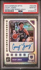 2023 PANINI DONRUSS OPTIC SIGNATURE SERIES HOLO COLBY JONES ROOKIE PSA 10 AUTO