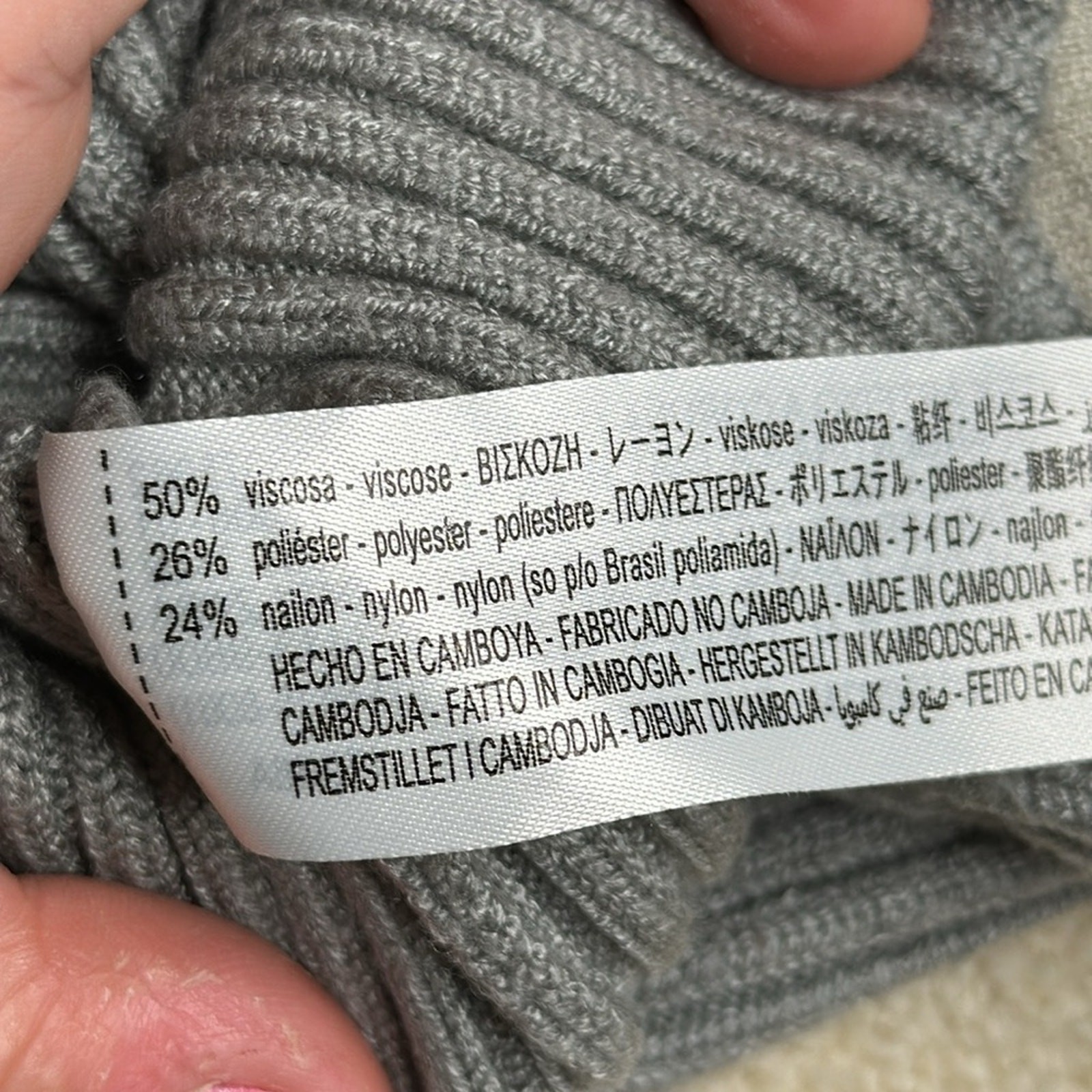 ZARA: Corset Style Mock Neck Ribbed Long Sleeve Top thumbnail 4