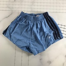 Vintage Adidas Shorts Boys Large Blue 3 Stripe Trefoil Soccer Mexico Junior 80s