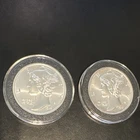 1916 Mercury Dime Tribute 1 oz .999 Silver Rounds (2 Oz Total)