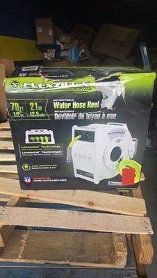 Flexzilla Pro Retractable Water Hose Reel with 70 ft. x 1/2 in. Hose