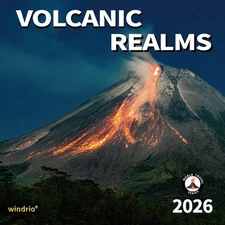 2026 Wall Calendar, July 2025 - December 2026, Volcanic Realms, 12" x 24"